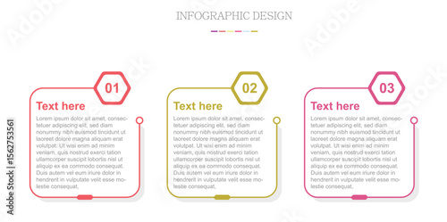 3 Step Infographics Design Template, Chart diagram, Graph, workflow layout, squire diagram, report, presentation design elements Editable Vector illustration, diagram in white background.