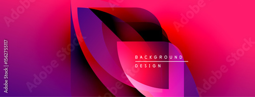 Abstract gradient design. Vivid magenta, purple hues blend smoothly. Modern, dynamic composition suitable for backgrounds, presentations.