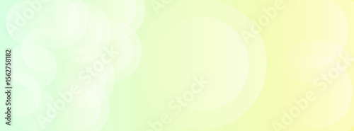 Banner background, colorful, green and yellow gradation, circles abstract . presentation, eps 10, sub or bussines