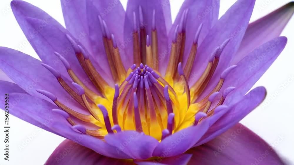 Purple Water Lily Close-Up: A Stunning Floral Macro Photography