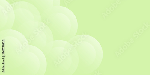 Abstract light green background with layered circles. eps10