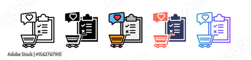 Wish List multiple icon