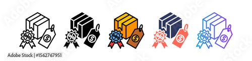 Discount Tag multiple icon
