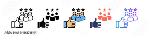 Customer Review multiple icon