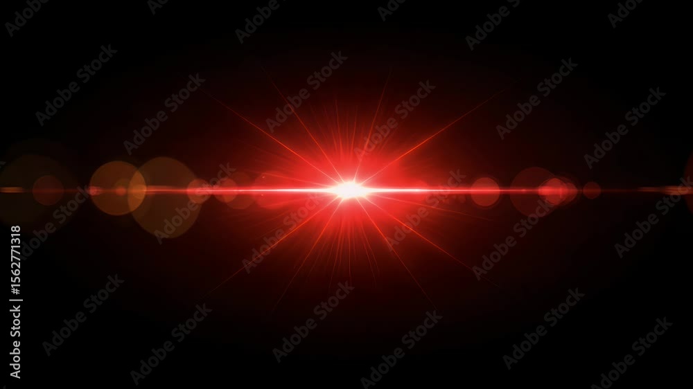 Red light flare effect