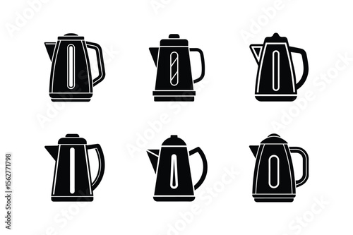 electric kettle icon silhouette vector illustration