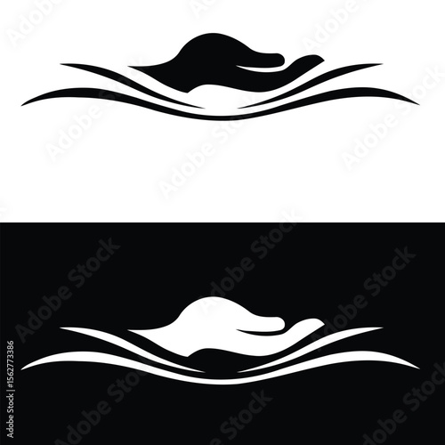 vector illustration of a silhouette of a horse
