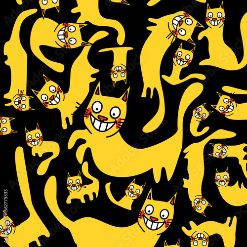 illustration of a cat pattern