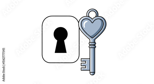 Unlocking the heart the keyhole and the romantic symbolism of love and security