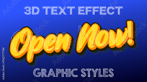 Editable 3D Text Style, Typography Effect
