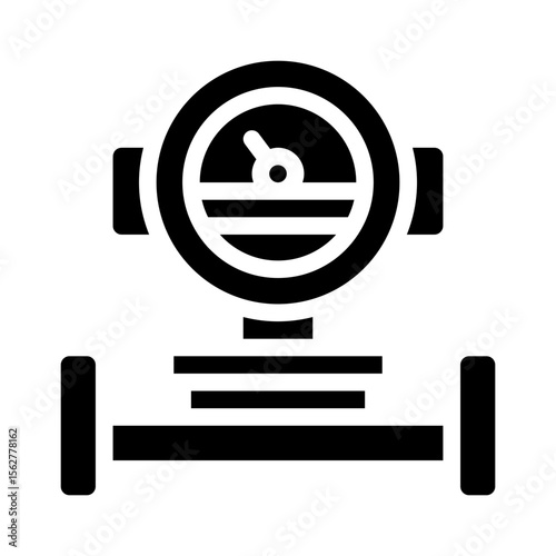 water meter glyph icon