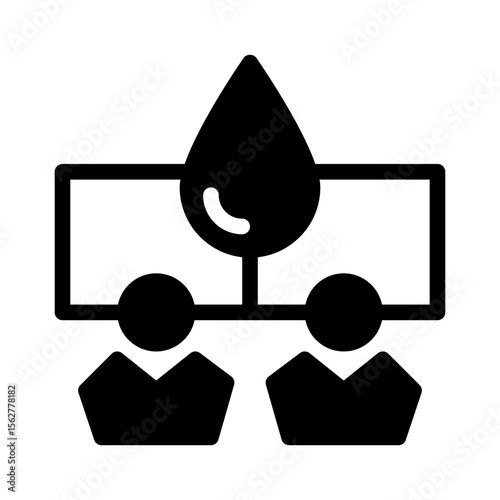water rationing glyph icon