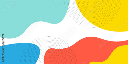 Abstract geometric pop art background with wave pattern.