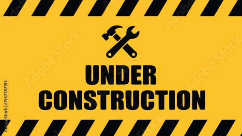Under Construction Website Page - Maintenance and Development Banner