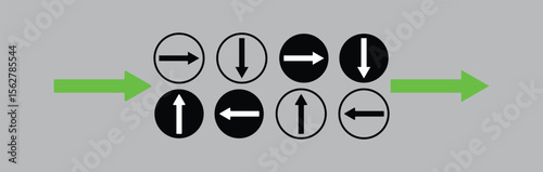 Free Download arow set icon vector for web design, arrow icons Illustration vector - GFXLoad