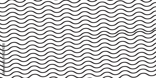 Thin wavy lines background. Vector zigzag and wavy horizontal underline. Vector