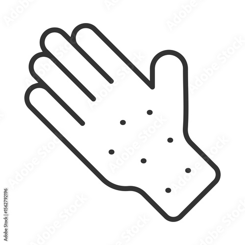Allergy Icon Outline Style. Vector Illustration Design