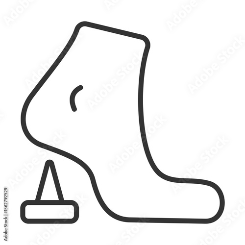 Tetanus Icon Outline Style. Vector Illustration Design