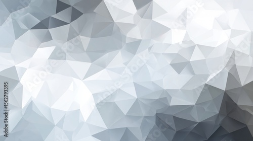 Gray White Polygon Mosaic Background, business and corporate background. High quality