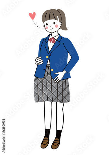 十代の妊娠　出産を楽しみにしている妊娠中の女子高校生