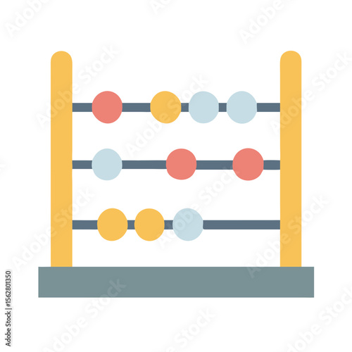  Abacus Counter Tool Icon Design. Design of Fitness and Gym Icons.