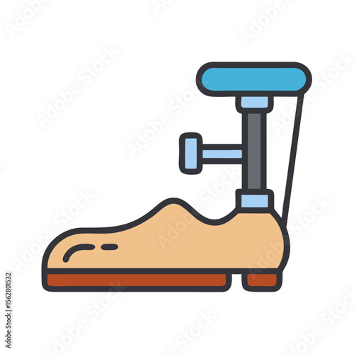  Adjustable Foot Rocker Icon Design. Design of Fitness and Gym Icons.
