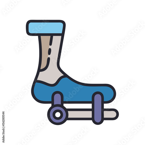  Versatile Foot Rocker Icon Design. Design of Fitness and Gym Icons.