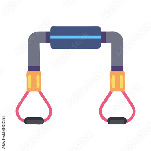  Versatile Full Body Resistance Power Straps Icon. Design of Fitness and Gym Icons.