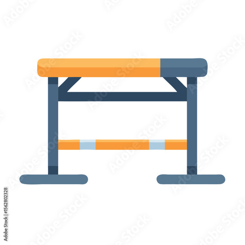  Professional Plyometric Hurdle for High-Intensity Training. Design of Fitness and Gym Icons.