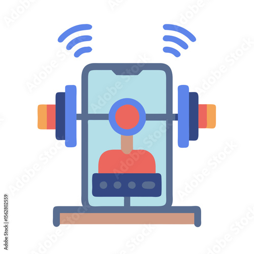  Innovative Smart Gym Trainer Icon. Design of Fitness and Gym Icons.