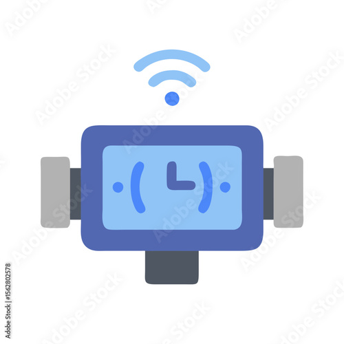  Smart Adjustable Gym Timer Icon. Design of Fitness and Gym Icons.