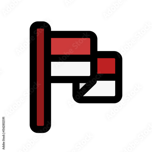 fluttering flag