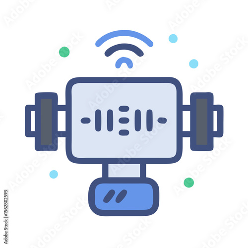  Versatile Adjustable Gym Timer Icon. Design of Fitness and Gym Icons.