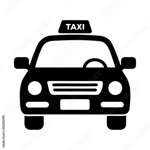 Taxi vector graphic and icon design