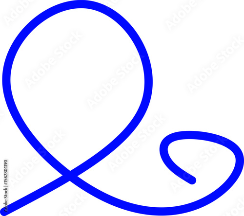 blue line icon ribbon inside circle. Blue line icon with medical and healthcare inside circle