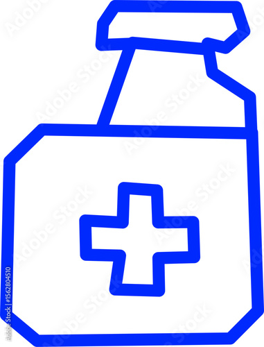 blue line icon scalpel inside circle. Blue line icon with medical and healthcare inside circle