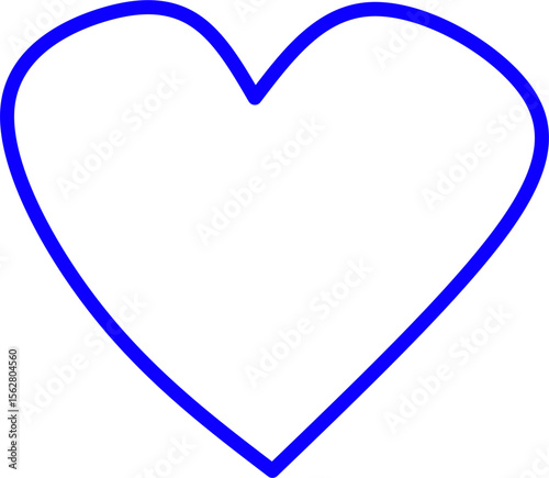 blue line icon heart inside circle. Blue line icon with medical and healthcare inside circle