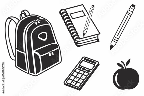 back-to-school-essentials---black-icons-