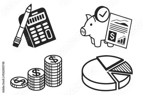 budgeting-and-accounting-tools---black-icons-