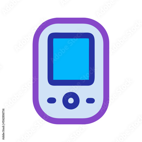  Dynamic Digital Pedometer Icon. Design of Fitness and Gym Icons.