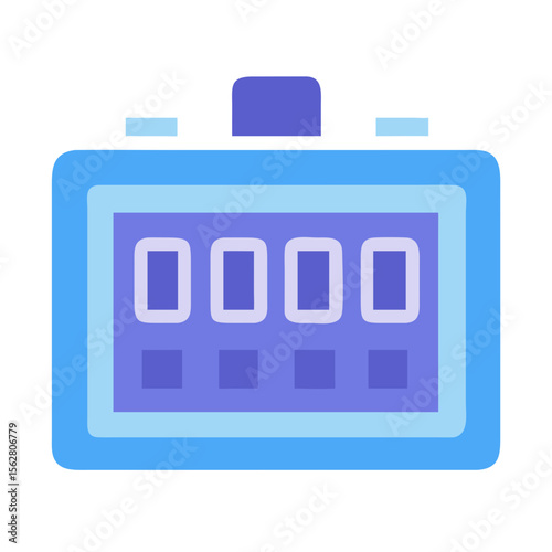  Dynamic HIIT Timer Icon. Design of Fitness and Gym Icons.