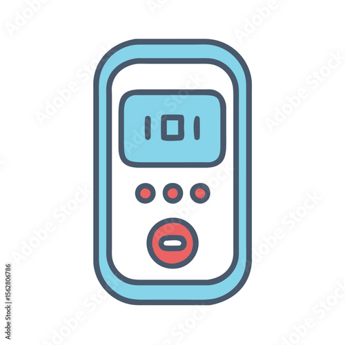  Innovative Digital Pedometer Icon. Design of Fitness and Gym Icons.