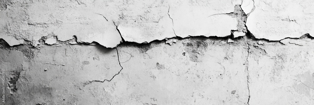 Obraz premium Cracked plaster wall texture.