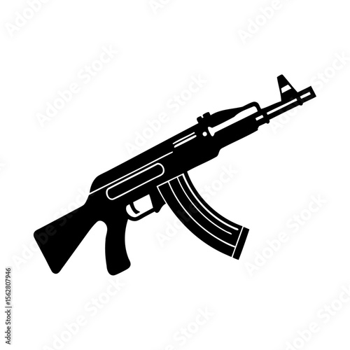 assault rifle vector illustration