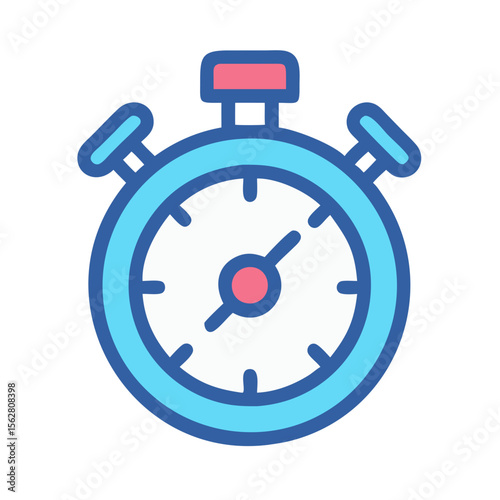  Adjustable Gym Stopwatch for Versatile Timing. Design of Fitness and Gym Icons.