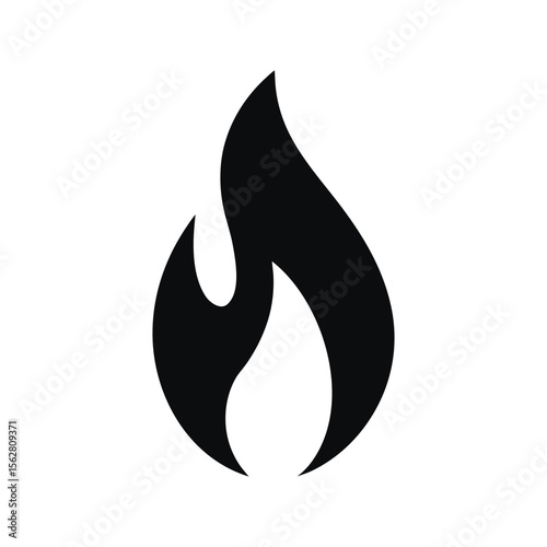 Water drop vector icon illustration, a symbol of nature's beauty and an essential element in art design fire symbol sign icon vector illustration on white background