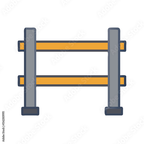  Heavy Duty Parallel Bars Icon. Design of Fitness and Gym Icons.