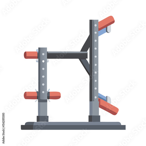  Versatile Multi-Angle Squat Rack Icon Design. Design of Fitness and Gym Icons.