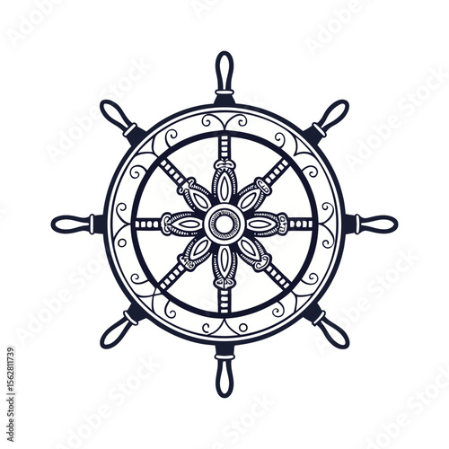 Circular pattern in the form of a mandala. Henna tatoo mandala. Mehndi style. Decorative pattern in oriental style. Coloring book page