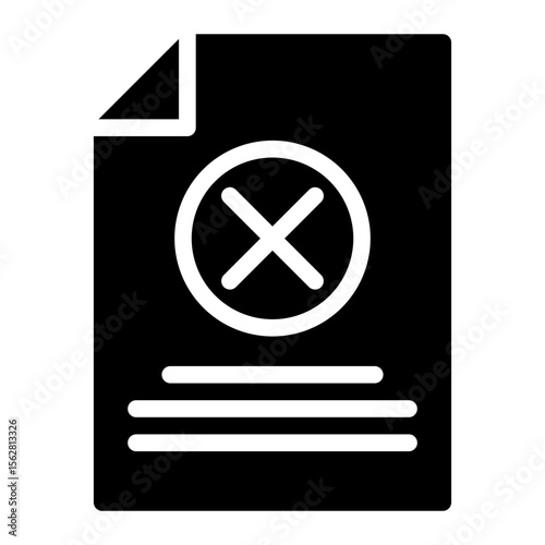 cancel document icon
